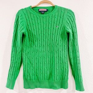 Green vineyard vines sweater